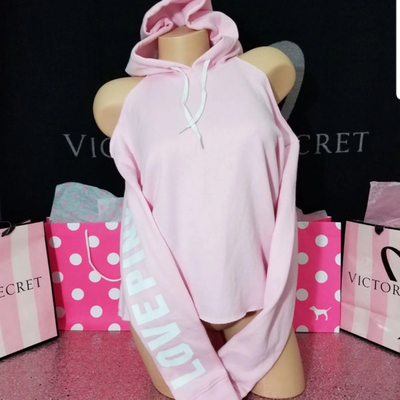 PINK Victoria's Secret Tops - NWT!  Pink VS Cold Shoulder Pullover